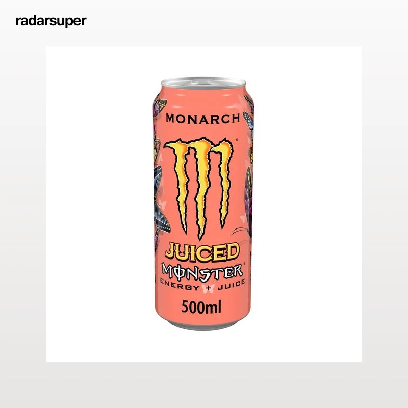 MONSTER Energy Juiced Monarch Bebida energética con ligero sabor a nectarina y melocotón lata de 500ml