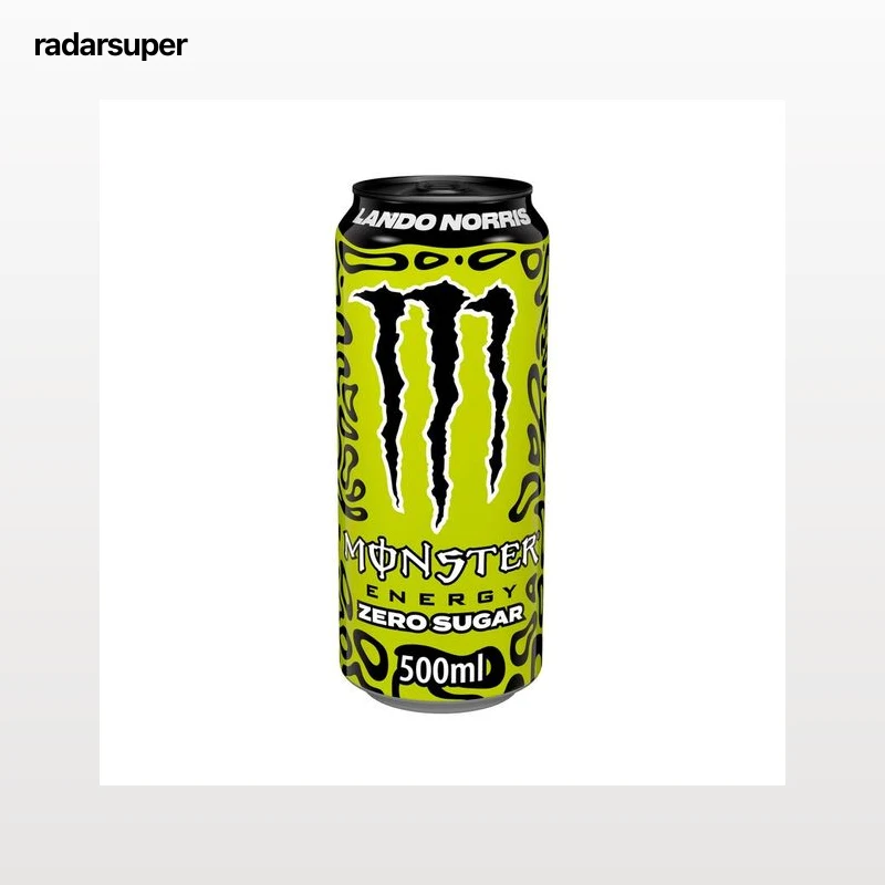 MONSTER Energy Lando Norris Bebida energética zero sugar, sin azúcar lata 500 ml.