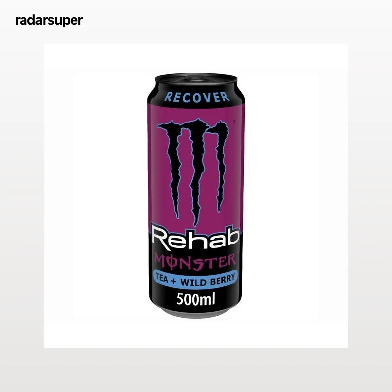 MONSTER Energy Rehab Bebida energética, sabor wildberry lata 50 cl.