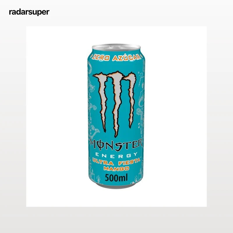 MONSTER Energy Ultra fiesta Bebida energética con sabor a mango y zero azúcar Lata 500ml