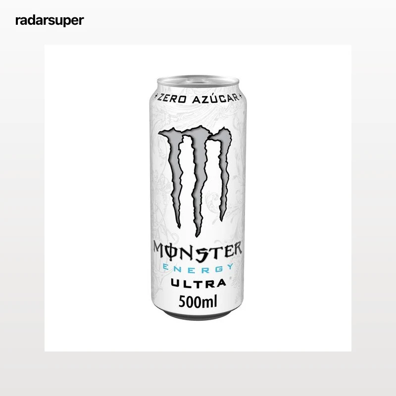 MONSTER Energy White Bebida energética ultra lata de 500 ml.