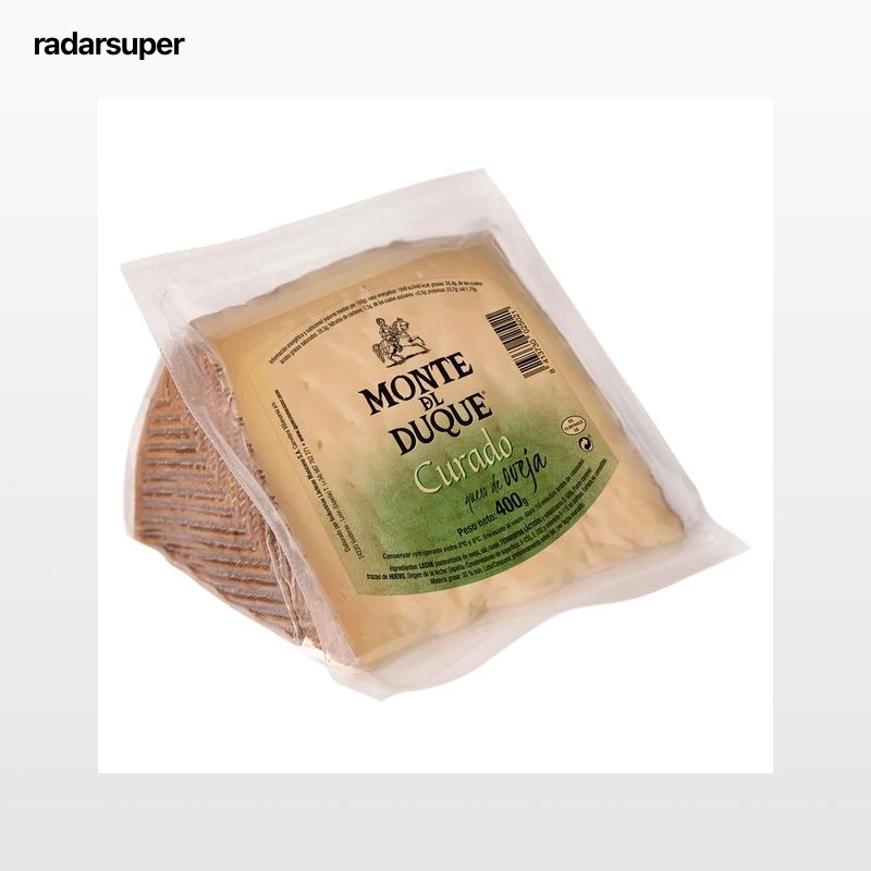 MONTE DUQUE Cuña de queso curado de oveja pasteurizada MONTE DUQUE 400 g.
