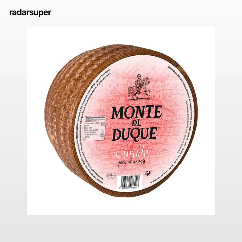 MONTE DUQUE Queso mezcla curado, cuña.
