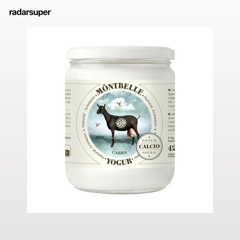 MÖNTEBELLE Yogur natural artesano de leche de cabra 420 g.