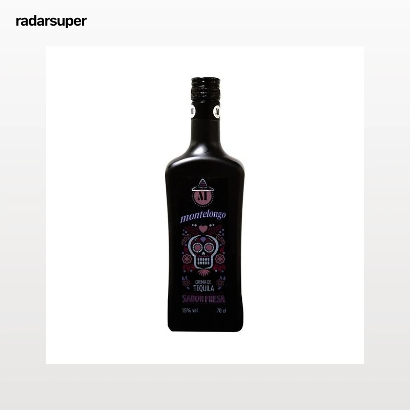 MONTELONGO Crema de tequila con sabor a fresa botella 70 cl.