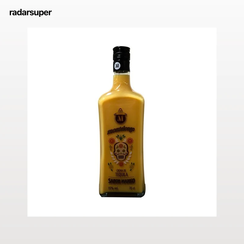 MONTELONGO Crema de tequila con sabor a mango botella 70 cl.