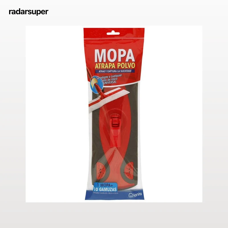 Mopa gamuza atrapapolvo Lanta con 10 gamuzas recambio
