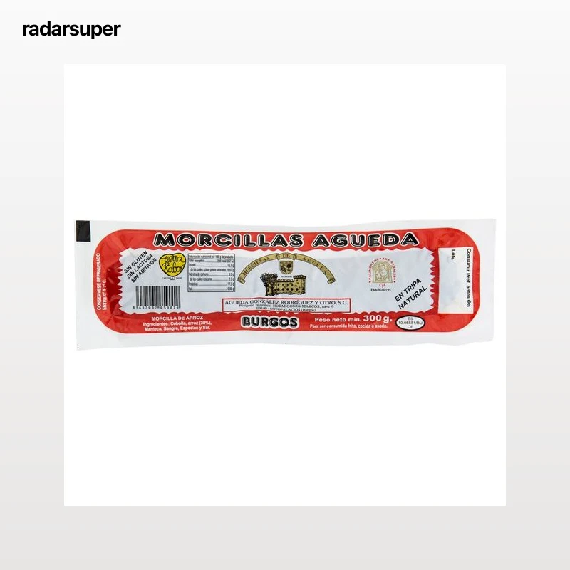 Morcilla de arroz, envasada al vacío SOTOPALACIOS 300 g.