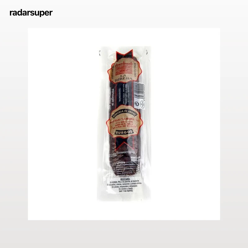 Morcilla de Burgos, negra de arroz LA RIBERA 330 g.