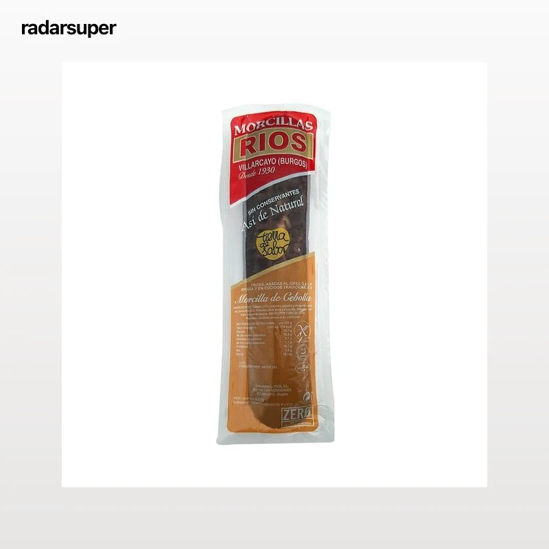 Morcilla de cebolla envasada al vacio RIOS