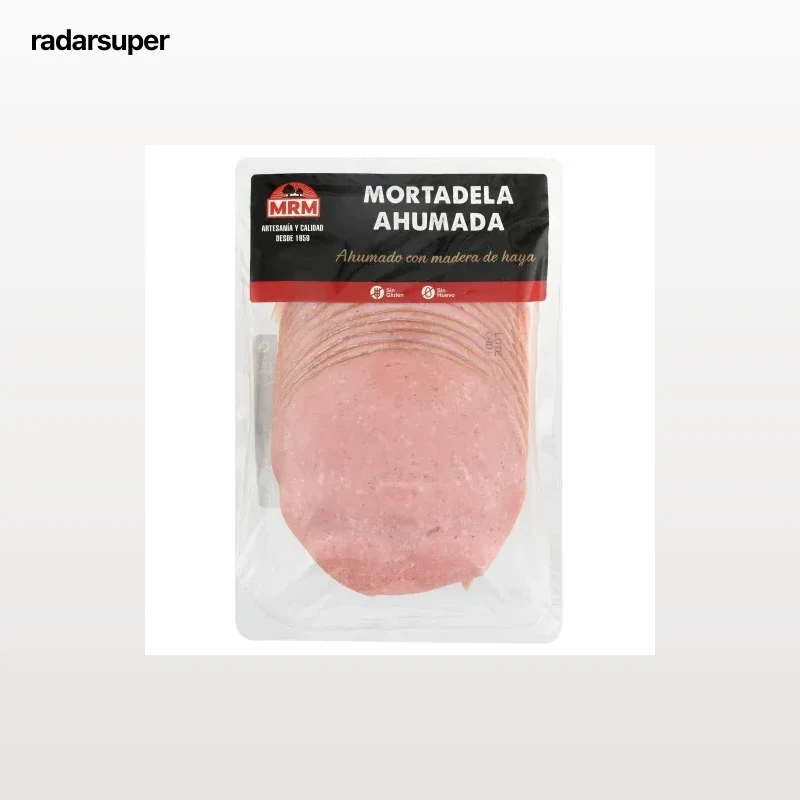 Mortadela ahumada en lonchas MRM sin gluten 225 g