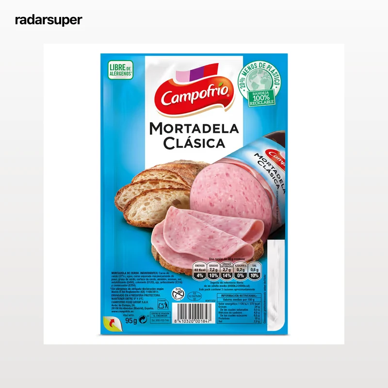 Mortadela clásica Campofrío 95 g