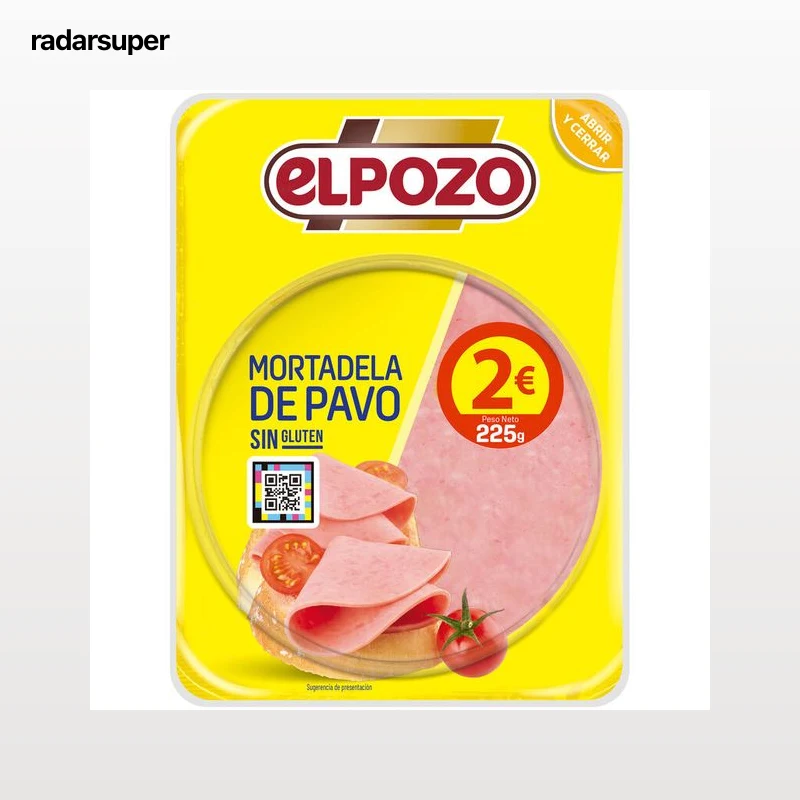 Mortadela de pavo ElPozo 225g