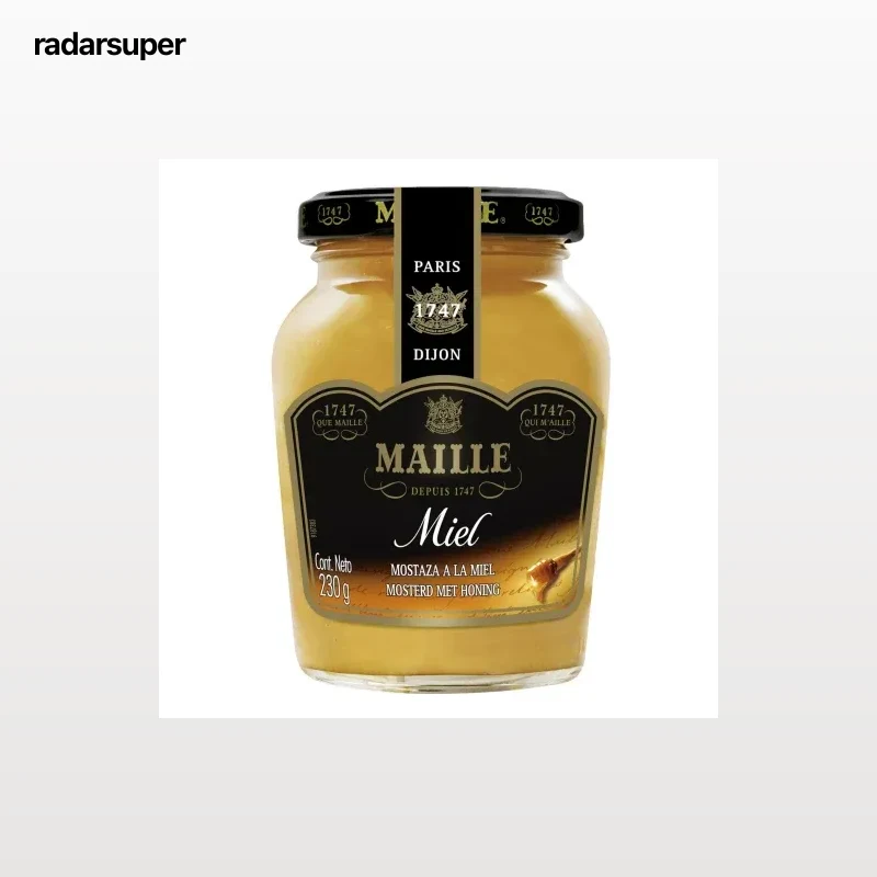 Mostaza a la miel Maille tarro 230 g.