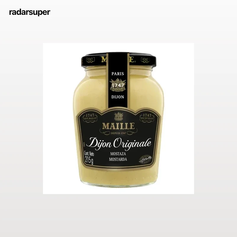 Mostaza de Dijón Maille tarro 215 g.