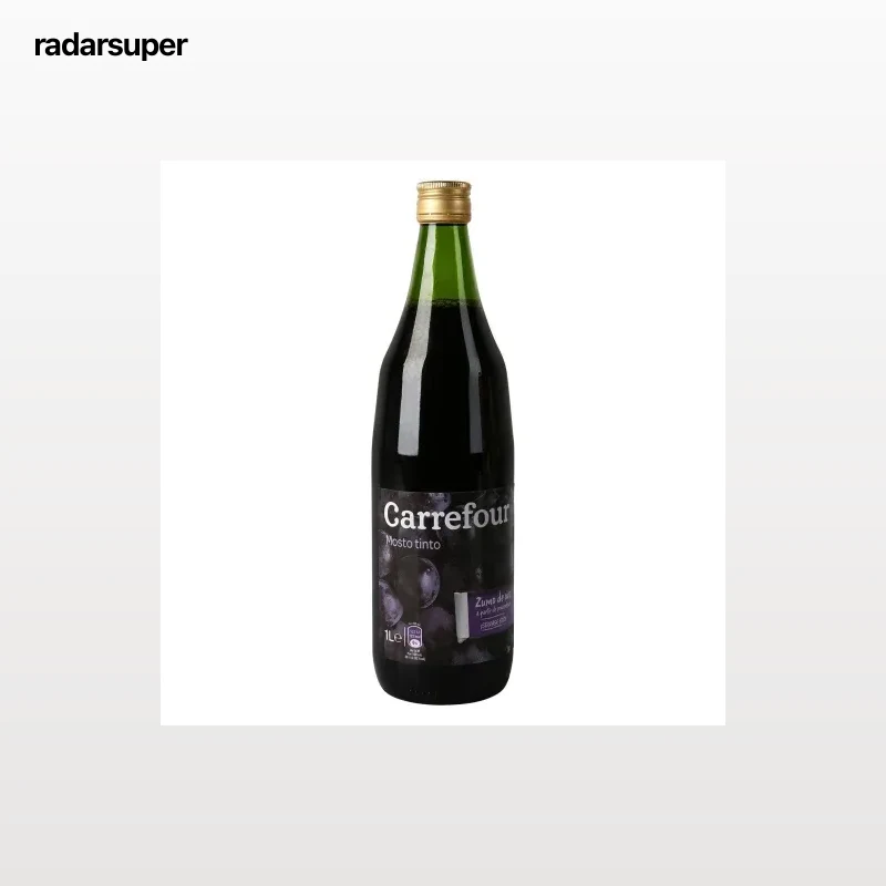 Mosto Carrefour tinto botella 1 l.