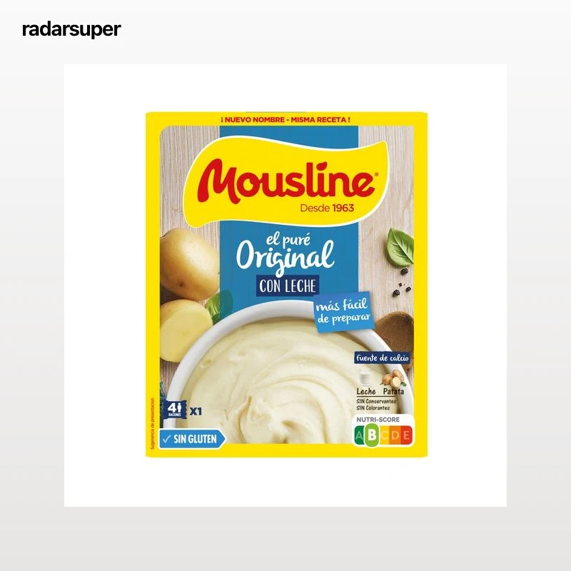 MOUSLINE Puré de patata cremoso con leche 115 g.