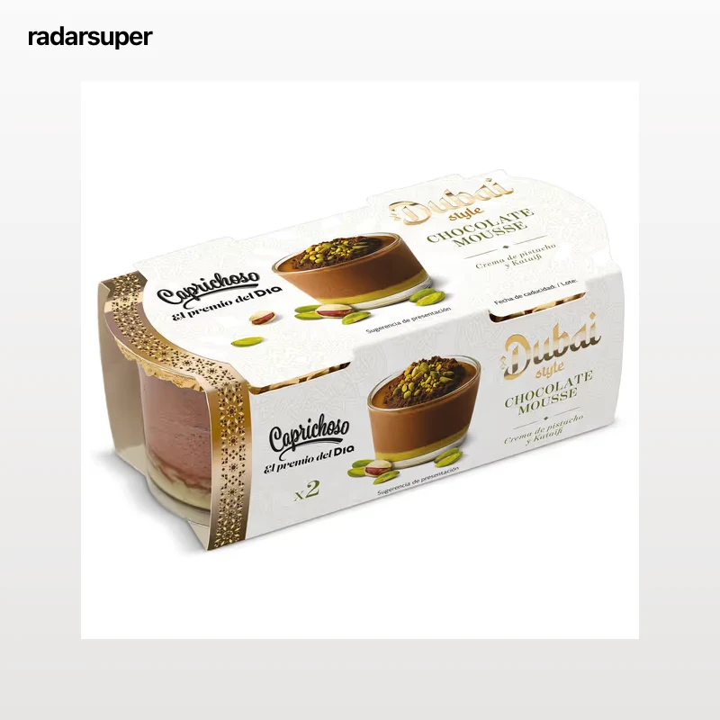 Mousse de chocolate con pistacho estilo Dubai Dia Caprichoso 2 x 70 g