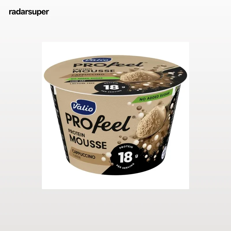 Mousse de cappuccino alto en proteínas Valio Profeel Protein sin lactosa y sin azúcar añadido 150 g.