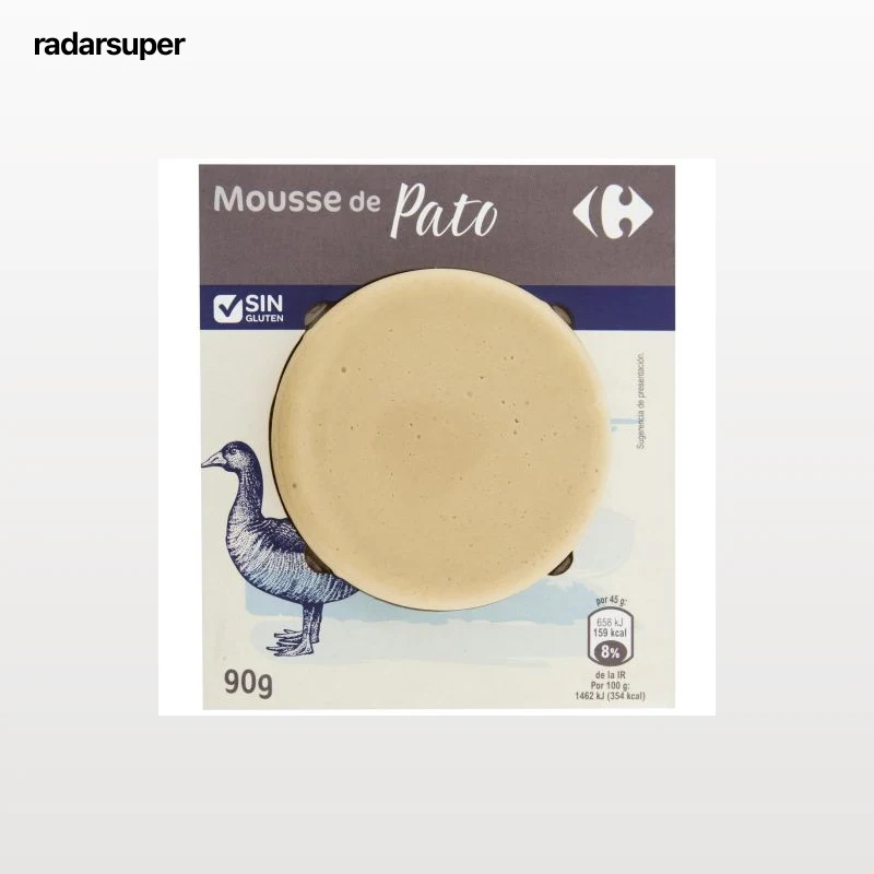 Mousse de pato Carrefour sin gluten 90 g