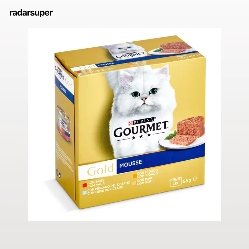 Mousse para gatos mix Gourmet 8 x 85 g