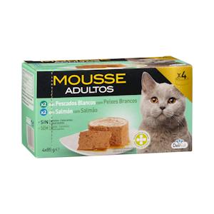 Mousse de pescado gato adulto Delikuit