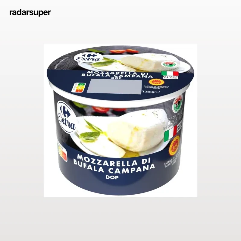 Mozzarella di bufala campana DOP Carrefour Extra 125 g.