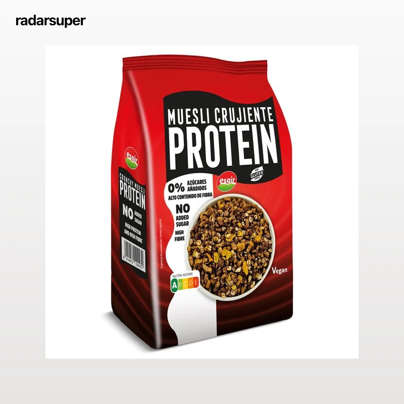 Muesli crujiente alto en proteínas sin gluten Esgir 300 g
