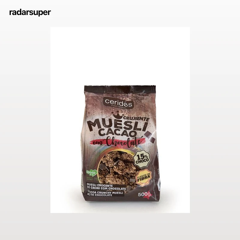 Muesli crujiente con cacao y chocolate Cerides 500g