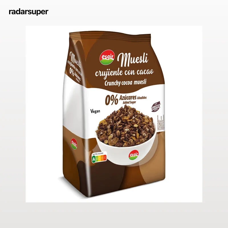 Muesli crujiente con cacao sin gluten Esgir 300 g