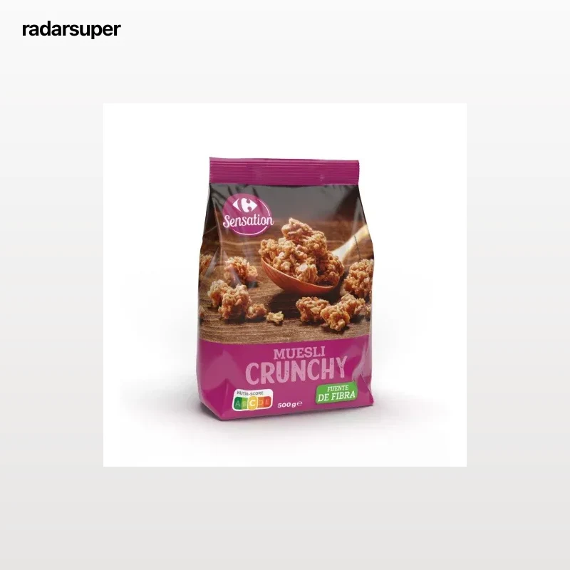 Muesli crujiente Carrefour Sensation 500 g.