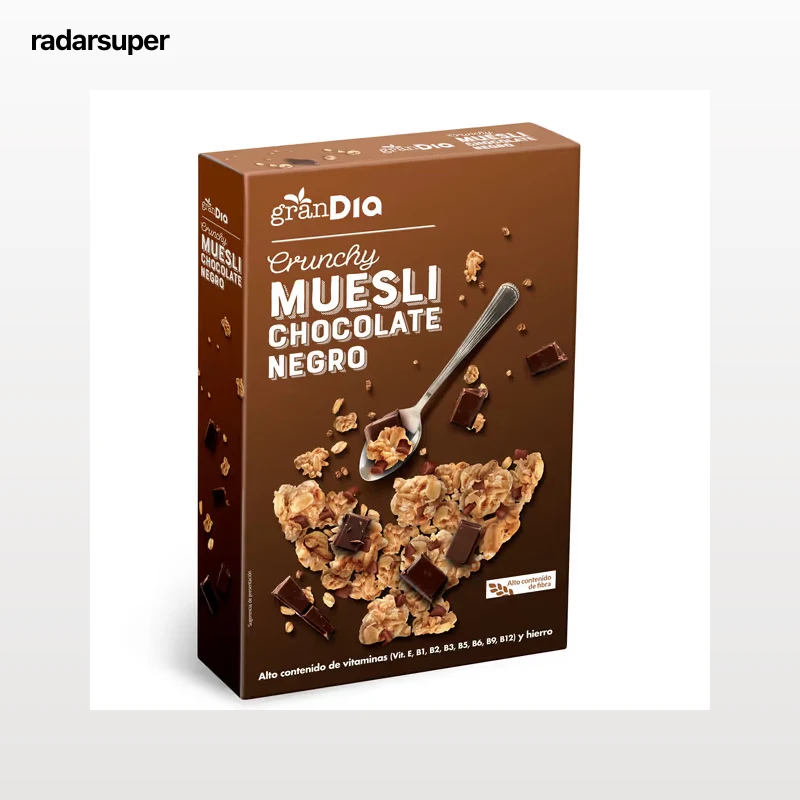 Muesli crujiente con chocolate Gran Dia 500 g