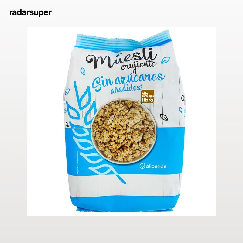 Muesli crujiente sin azúcar añadido Alipende 500g