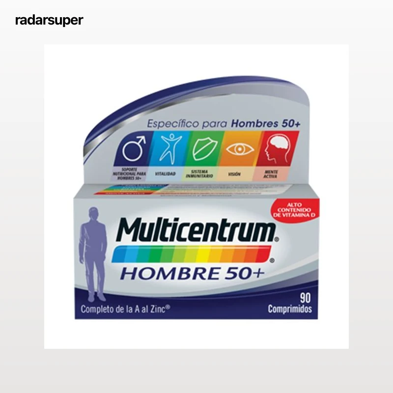 MULTICENTRUM Complemento nutricional específico para hombres de más de 50 años MULTICENTRUM Hombre 50+ 90 uds.