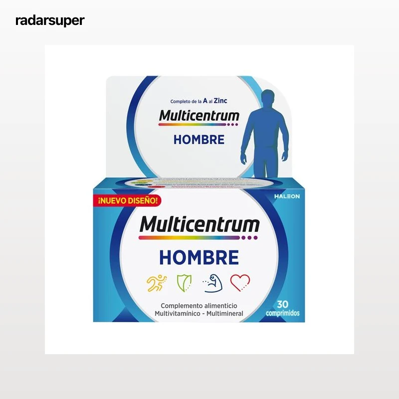 MULTICENTRUM Hombre Complemento nutricional específico para hombres 30 comprimidos.