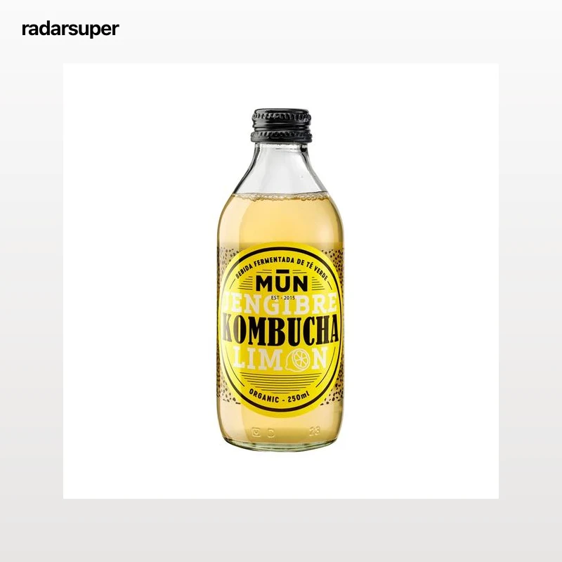 MUN Kombucha de jengibre y limón 250 g.