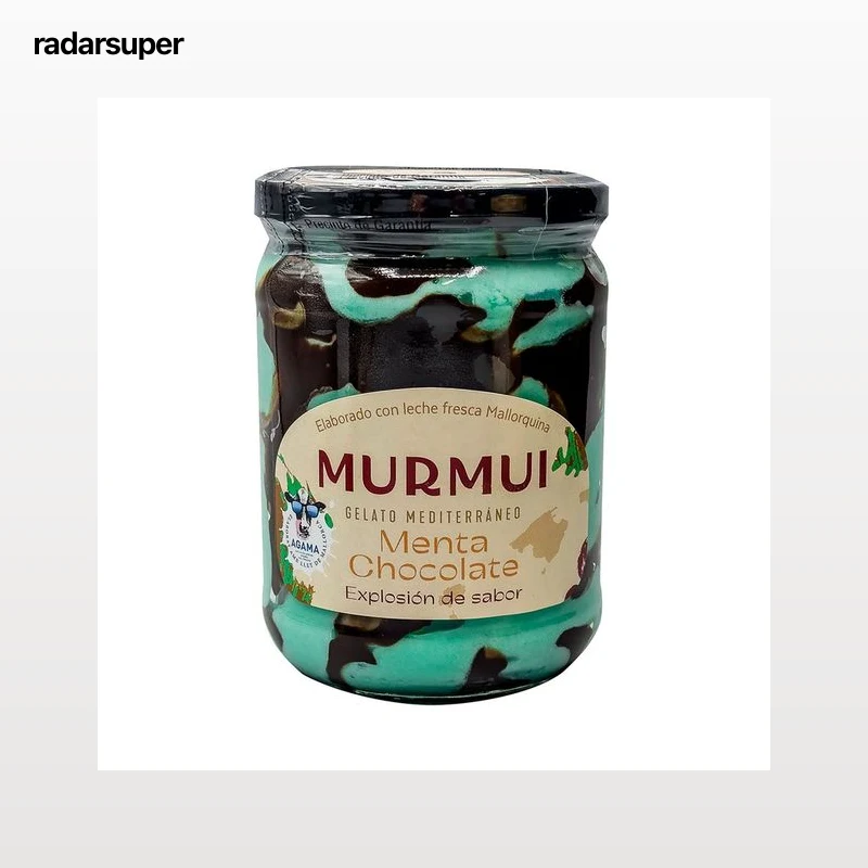 MURMUI Tarrina de helado de chocolate y menta 550 ml.