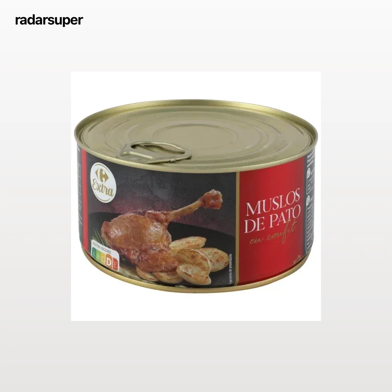 Muslos de pato confitados Extra Carrefour 470 g.