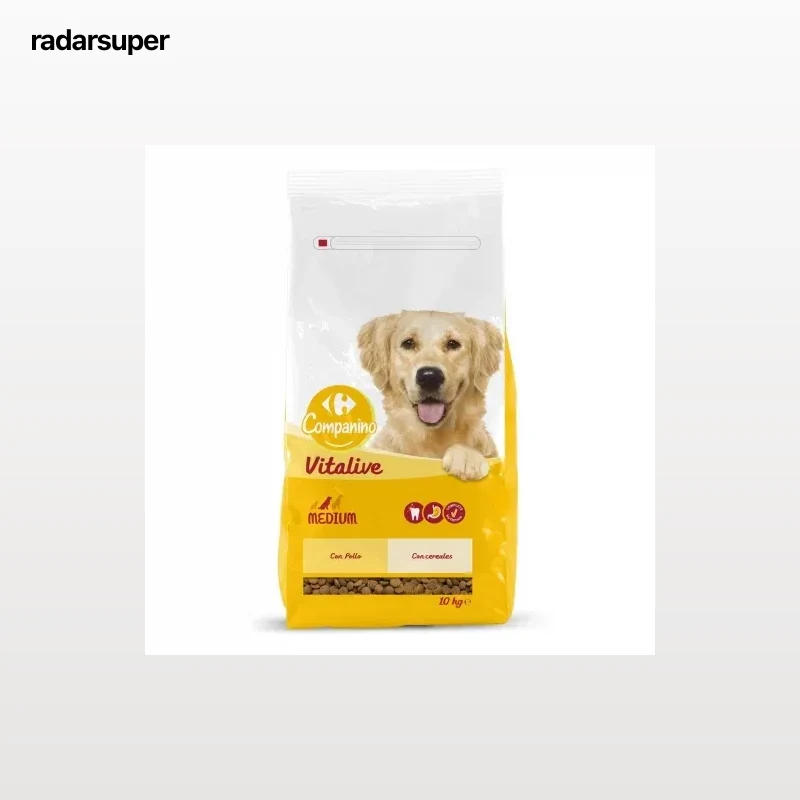 Mutlicroquetas para Perro con Pollo y Cereales Medianos Carrefour 10 kg