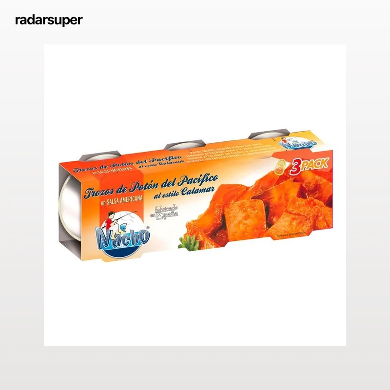 NACHO Trozos de potón al estilo calamar con salsa americana 153 gr.