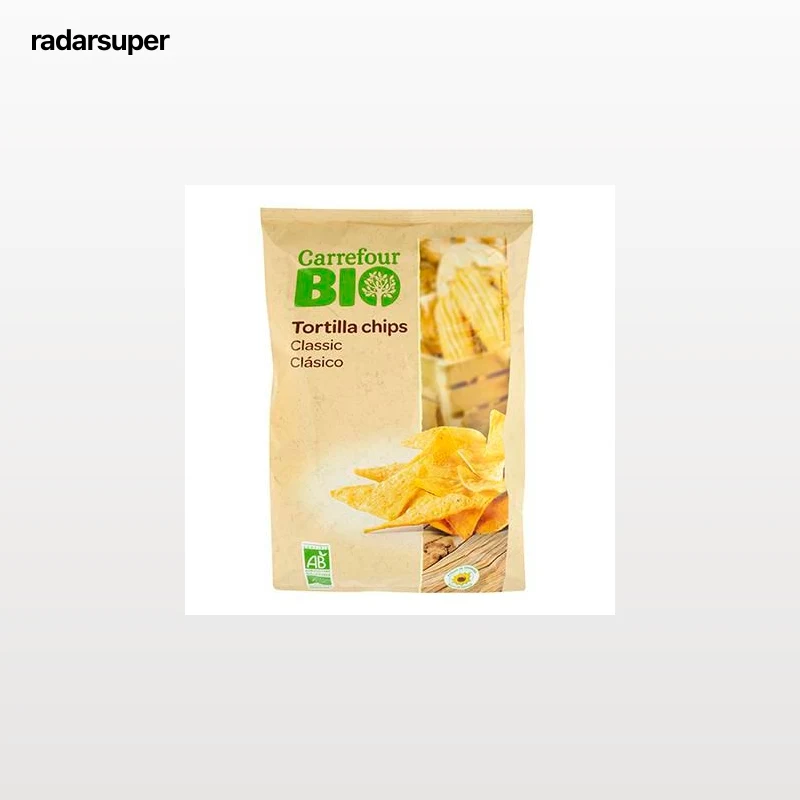 Nachos ecológicos Carrefour Bio 125 g.