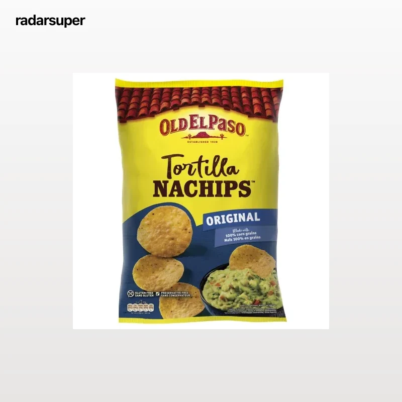 Nachos redondos Old El Paso sin gluten 200 g.