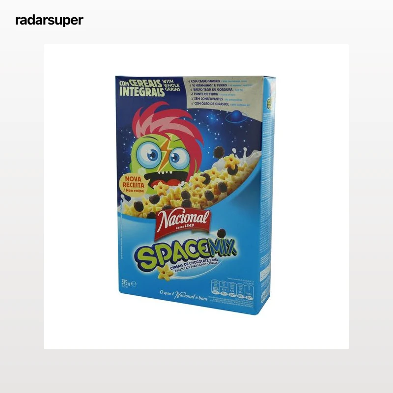 NACIONAL Cereales de chocolate y miel Spacemix 375 g.