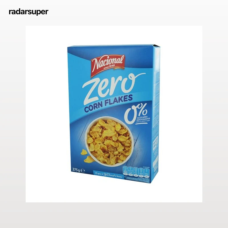 NACIONAL Cereales Corn Flakes Zero sin azúcares añadidos 375 g.