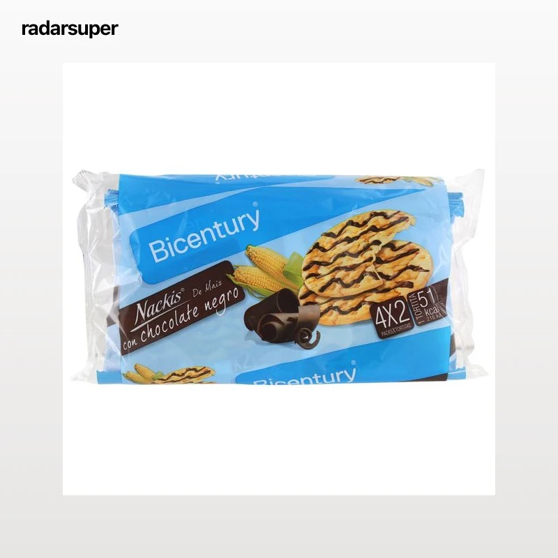 NACKIS Tortitas de maíz con chocolate negro 95 g.