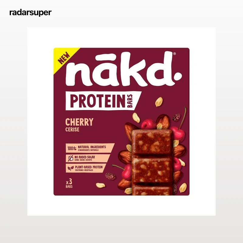 NAKD Barritas de proteína sabor a cereza 3 uds. 45 g.