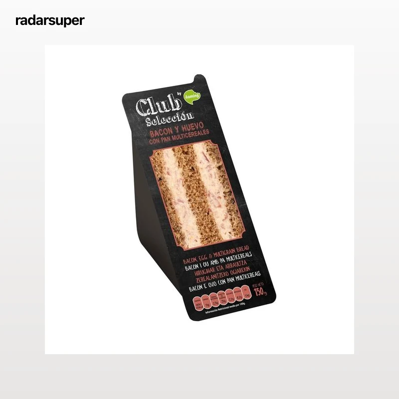 ÑAMING Sandwich de pan multicereales con bacon y huevo ÑAMING Club selección 150 g.