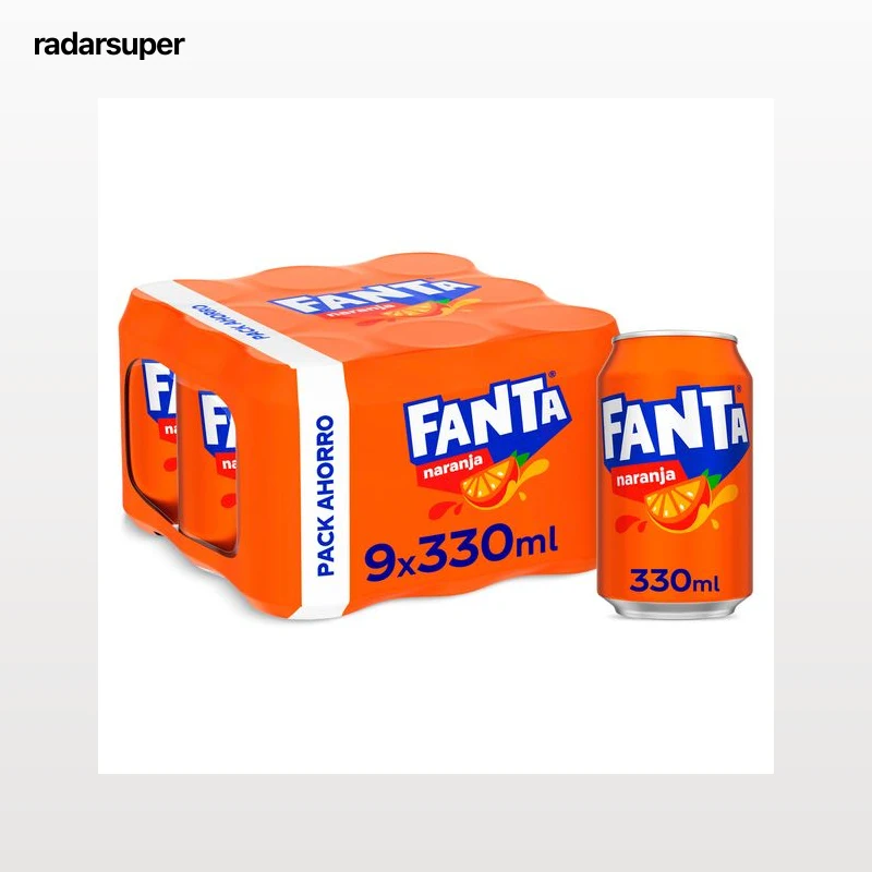 Fanta de naranja 9 x 330 ml
