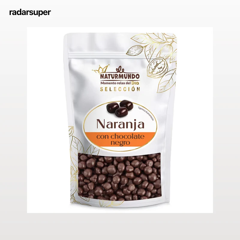 Naranja recubierta con chocolate negro Dia Naturmundo 200 g