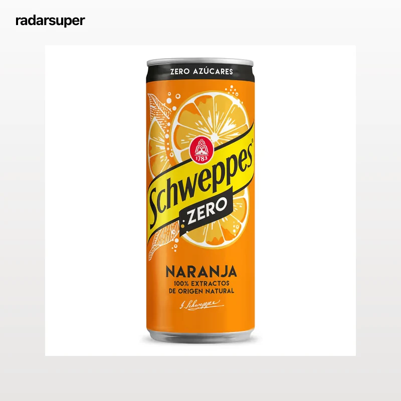 Schweppes de naranja zero 330 ml